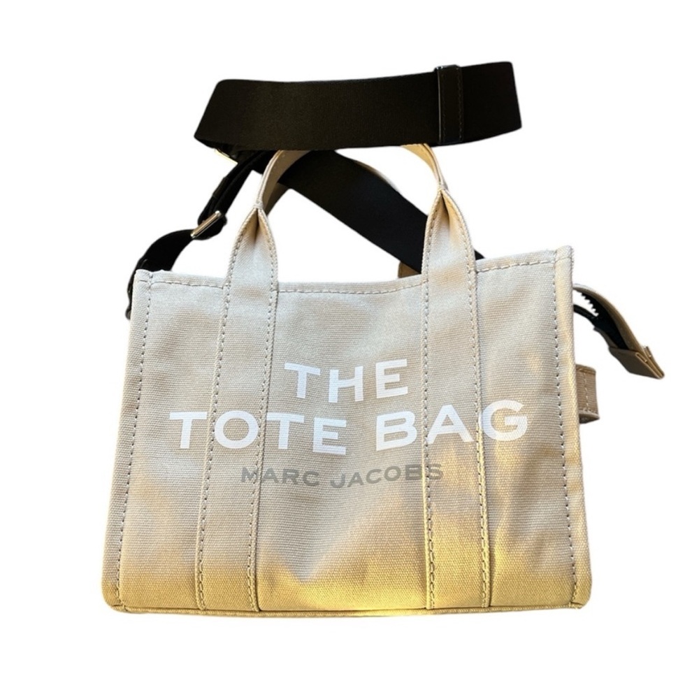 Marc Jacobs The Tote Bag Canvas Medium Beige - Picture 15 of 15